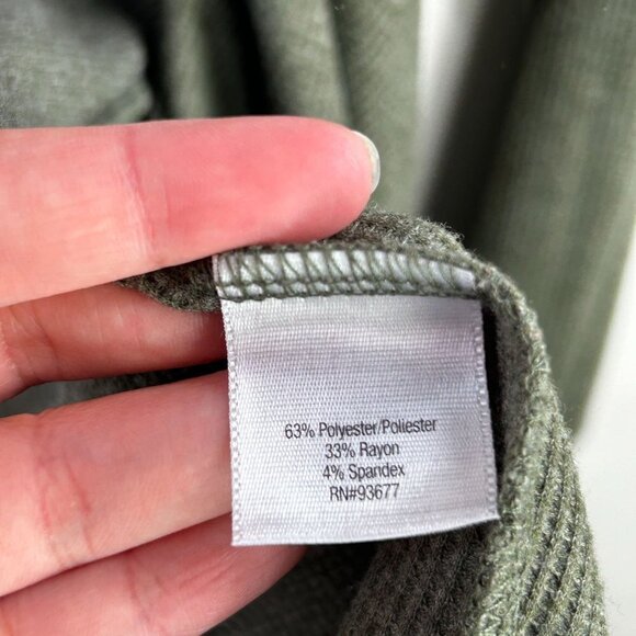 A.N.A. womens green knit open front cardigan size medium - Picture 4 of 8